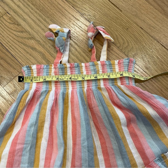 Janie and Jack Striped Crinkle Gauze Dress - Picture 4 of 7